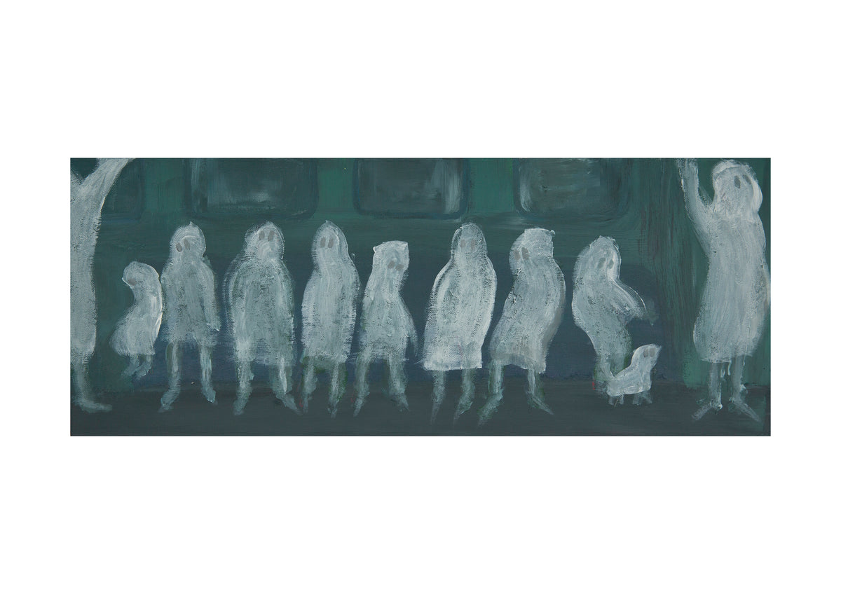 Ghost on the Subway Train | Giclée Fine Art Print