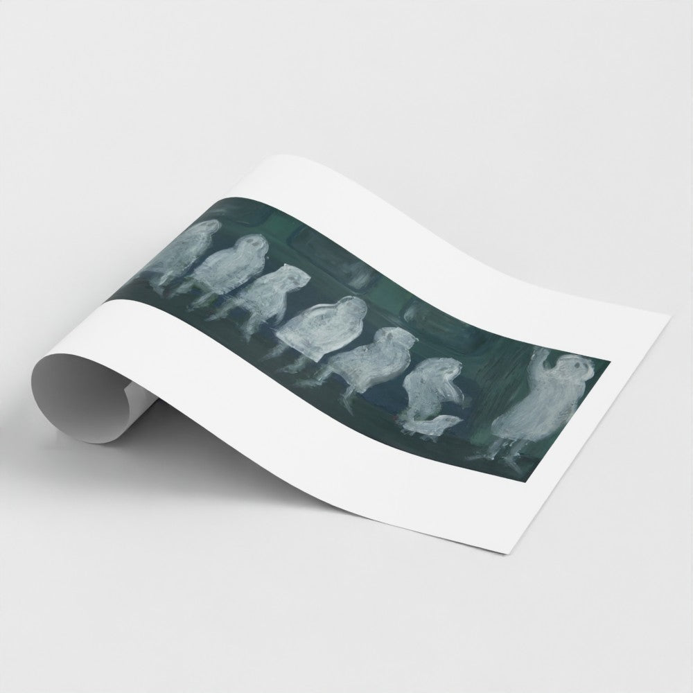 Ghost on the Subway Train | Giclée Fine Art Print