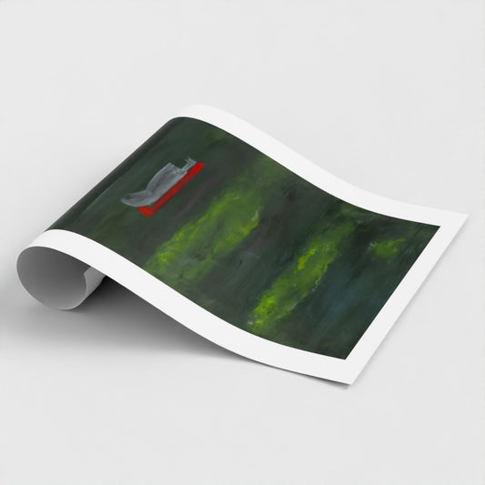 Ghost on a Lilo Giclée Print