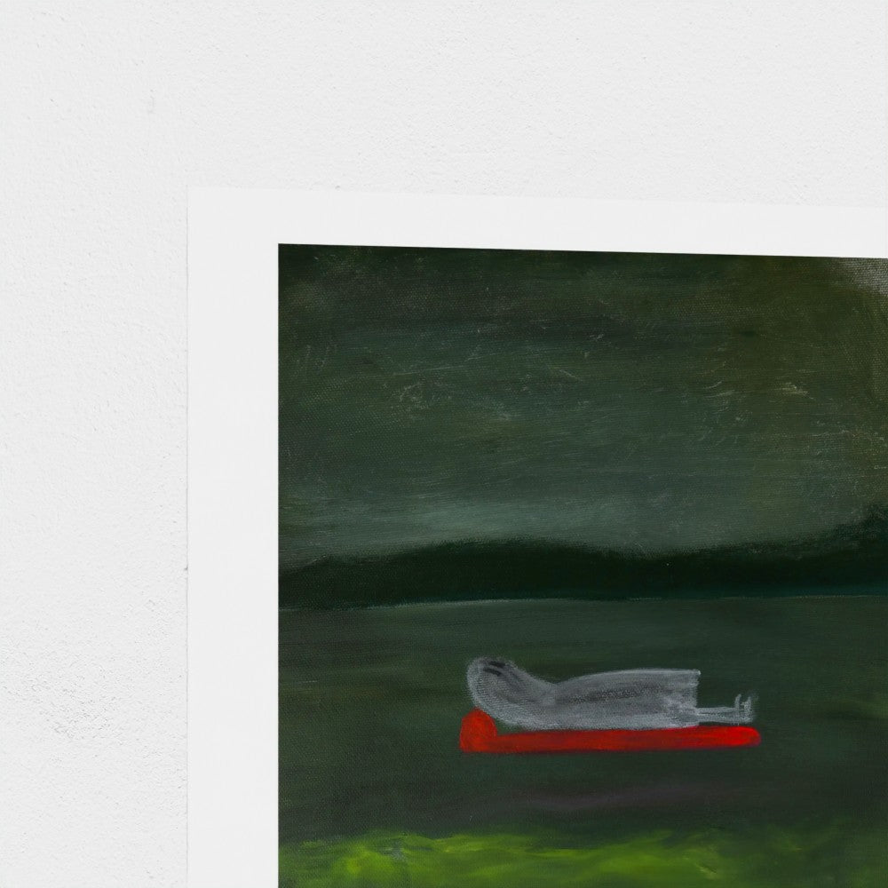 Ghost on a Lilo Giclée Print