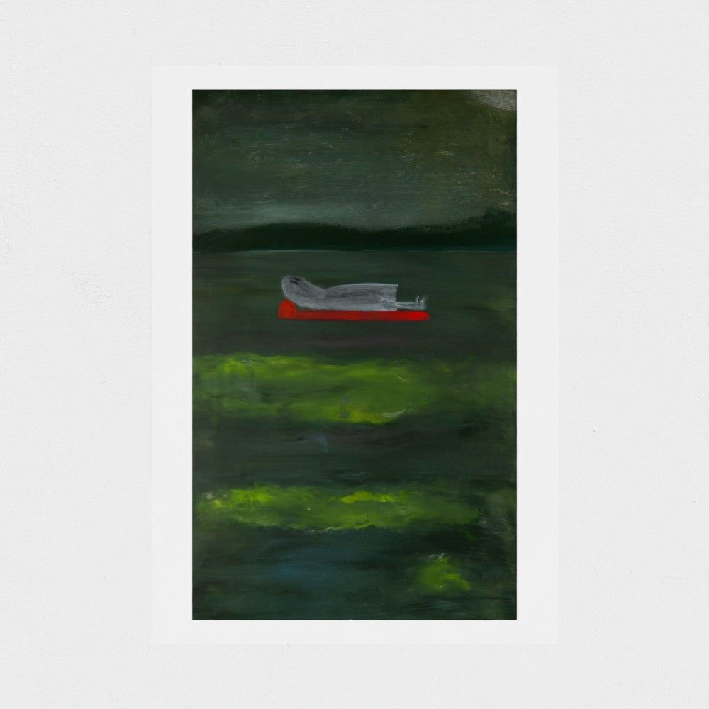 Ghost on a Lilo Giclée Print