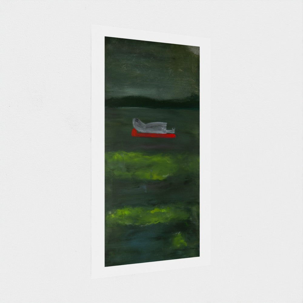 Ghost on a Lilo Giclée Print