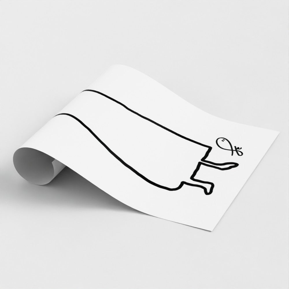The Lonely Ghost Illustration | Giclée Fine Art Print